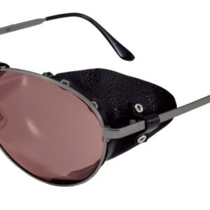 Leather side shield mountaineering sunglasses and motorcycle glasses