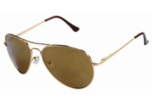 Gold Mirrored Aviator Golden Eye